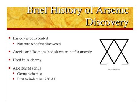 how was arsenic discovered.